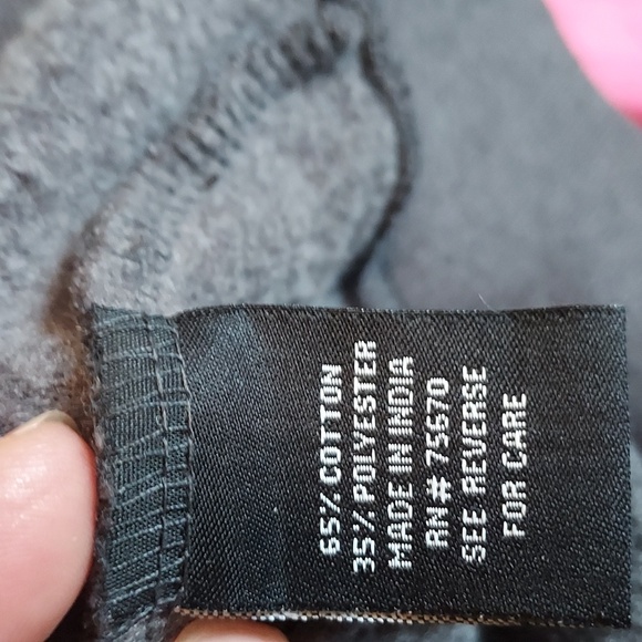 Westy Tiger with Embroidered Flowers Dark Gray Hoodie Size Large - Picture 8 of 9